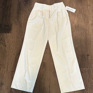 Rhone Women's Cream Commuter Pleated Pants